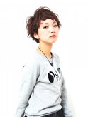 ジェンダーレスなエアリーマッシュショート