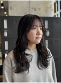 髪質改善ストレート×コテ巻きスタイル