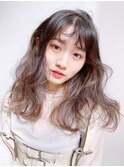 ロングくびれヘア顔周りレイヤー_38791