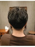メンズツーブロックニュアンスパーマ