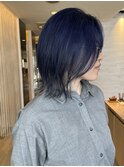 ネイビーブルー/レイヤーカット【大船駅】太良坊航