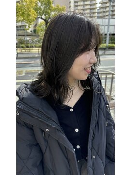 ヨーク(YOKE) オリーブグレージュ/オリーブベージュ/小顔カット/レイヤー