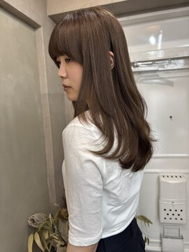 ファビ 渋谷(Fab) くびれヘア/暗めカラー/アプリコットオレンジ/縮毛矯正