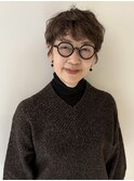 【ショート】癖毛を活かしたパーマ風ショート