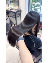 シェノン 梅田(CHAINON)&nbsp;イメチェン/ピンクベージュ/アンブレラカラー/前髪/梅田