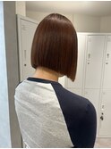 タッセルボブ×縮毛矯正