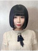髪質改善トリートメント ボブ ぱっつん