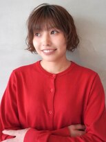 ハレ(hale)&nbsp;大人ショートボブ ニュアンスパーマ 似合わせカット ベージュ