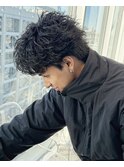 スパイキーショートシャドウパーマアクティブショート