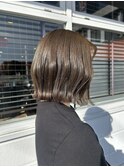 オリーブベージュくびれボブ