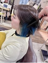 テラスオブベル(TERRAS of belle) ブルーインナーカラーボブ