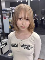 イブヘアー(eve hair)&nbsp;◎ハイトーン/ブリーチカラー/ブロンド/レイヤーボブ/くびれボブ