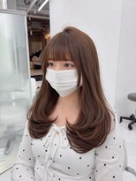 コア プラス 立川(COA PLUS) 透明感カラー髪質改善ダブルカラー韓国レイヤーカット前髪顔周り