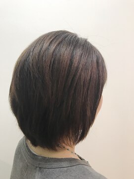パティオン(PATIONN) ナチュラルショートボブ×縮毛矯正トリートメント
