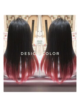 トゥルース 獨協大学前店(Hair&Make TRUTH) レッド系デザインカラー