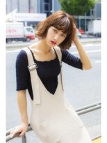 アジールヘア 東上野店(agir hair)&nbsp;つや切りっぱボブ/タンバルモリ/前髪