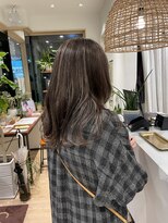 コノアラボ 守谷店(Conoah labo) 脱白髪染めハイライト×レイヤーロング/韓国ヘア