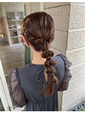 網おろし/玉ねぎヘア/金箔/ヘアアレンジ