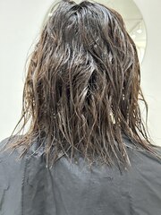 髪質改善縮毛矯正+髪質改善トリートメント