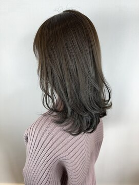 ヘアデザイン アンジェロカフェ(Hair Design Angelo cafe) 低めレイヤー♪オリーブグレージュ