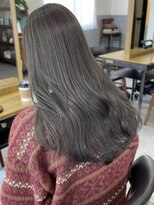 ブラウン(Brown)&nbsp;くすみベージュ / ロングヘア / アディクシーカラー