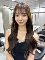 ヴィオットバイサロン(Viot by Salon)&nbsp;前髪あり髪質改善姫カットセミディカールシアーカラー縮毛矯正