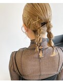 きらきらタイトヘアセット☆