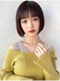 みねスタイル 前下がり ひし形 切りっぱなしボブ 30代 40代 50代