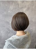 大人のショートボブ/マロンブラウン/ナチュラルボブ