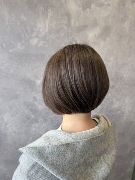 ザ ラブズ ラフズ ヘアー 本店(the loves laughs hair) 大人のショートボブ/マロンブラウン/ナチュラルボブ
