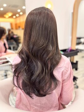 ノエシキカ(noe sikika) ホワイトグレージュ/デジタルパーマ/チェリーブラウン/栄a26