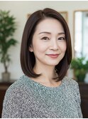 50-60代にオススメ★ストレートボブ
