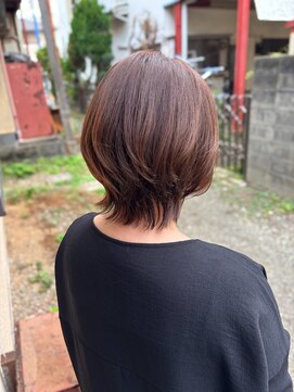 エヌヨンブンノイチ 茅ヶ崎(n1/4) 30代40代50代くびれボブくびれレイヤーカット前髪あり外ハネ