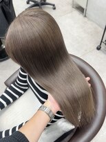 ロンド レア 天神大名店(Lond Le’a)&nbsp;オリーブグレー /ココアベージュ/黒髪カタログ/小顔に見せるヘア