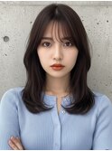 フェイスフレーミングルーツカラー天使の羽バングネオウルフボブ