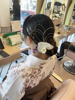 ウェーヴ 浜松小豆餅店(wave)&nbsp;卒業式×シニヨン