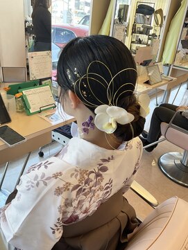 ウェーヴ 浜松小豆餅店(wave) 卒業式×シニヨン