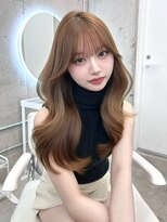 アイシー 表参道(ICY) 人気◆韓国巻きブリーチなし透明感カラーヘーゼルベージュ