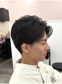 フェザーパーマ/リバースセンターパート/藤沢美容院