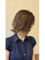 エスドットブルーム 梅田店(S.BROOM) 【大人可愛い】透明感ベージュ×愛され外ハネボブ