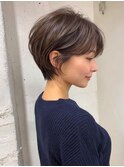 ミルクティーブロンド/ダークブルー/デジタルパーマ/阿佐ヶ谷