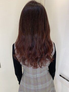 ジアン(GIEN) ナチュラルグラデーション ワインレッド ブリーチなし