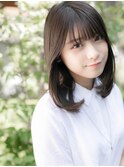 【ROMA銀座】艶髪ナチュラルストレート/レイヤー鎖骨ミディアム