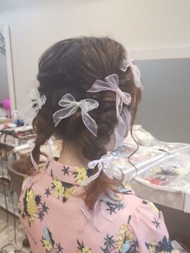 ヘアセットサロン ミント(Hair set salon MINT) 編みおろしツインテール