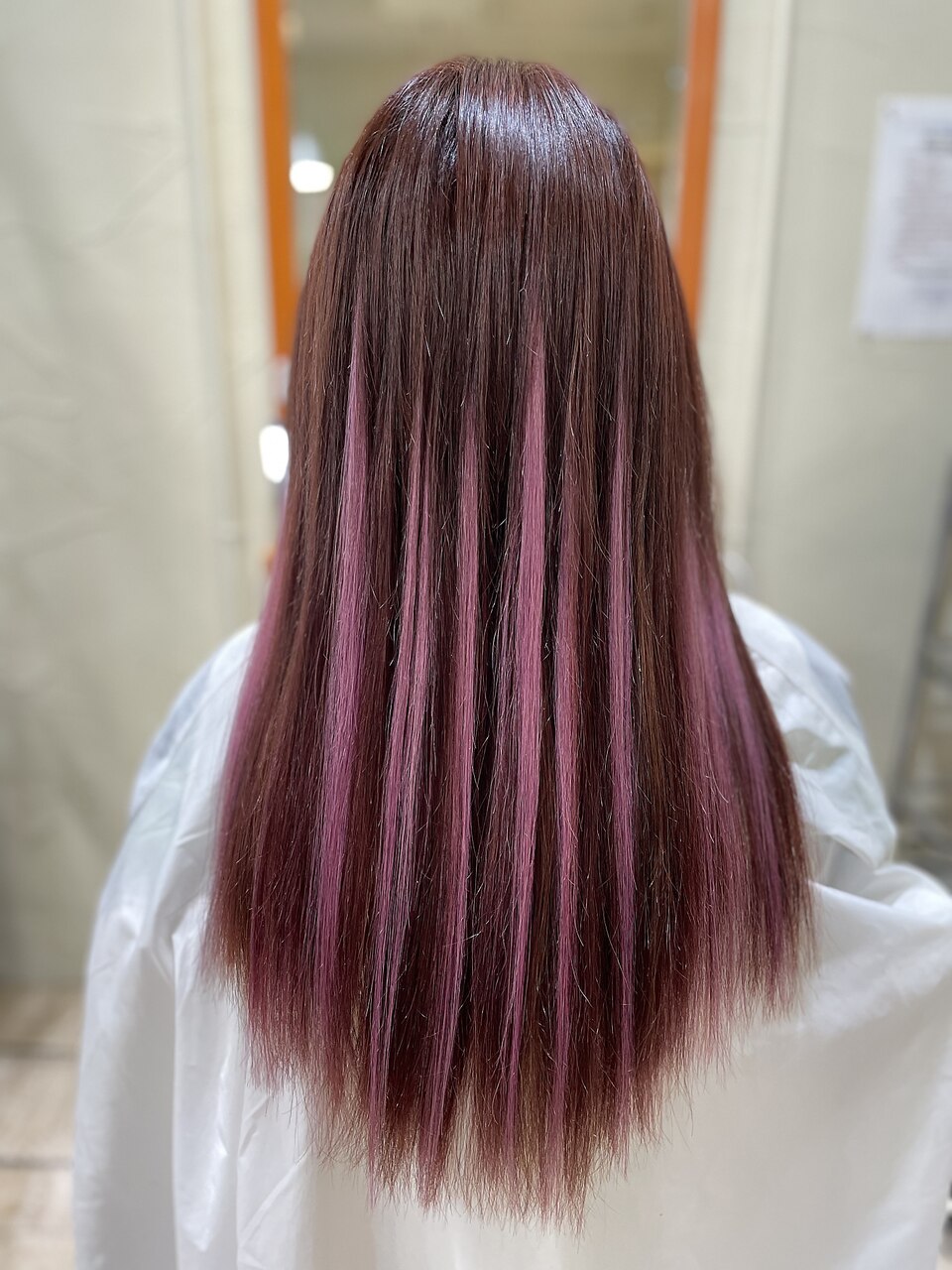 新しい自分♪パープルメッシュ#プルエクステ #エクステ#メッシュ