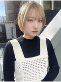 「NUDE」#10代 20代 30代束感ショート ボブショート 前下りボブ