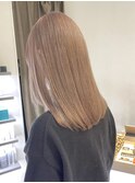 ミルクティーベージュダブルカラーインナーカラーケアブリーチ