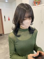 ルヴェルヘアー(Revel hair)&nbsp;ミディアムウルフ×インナーカラー