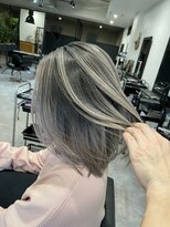 ナンバー(number+)&nbsp;20代30代ハイライトバレイヤージュブリーチ立体感透け感