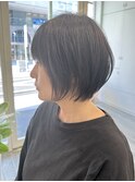 大人ヘルシースタイルショコラアッシュふんわりカールショート